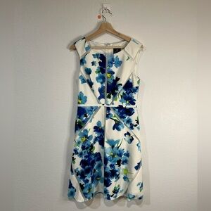 Adrianna Papell Women's Fit and‎ Flare Splice Dress US 6